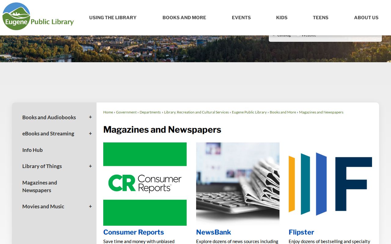 Lane County city directory companion research at Eugene Public Library newspapers resources
